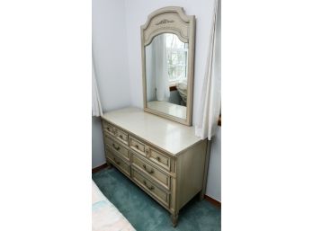 Beautiful 8 Drawer 'Dixie' Dresser W/ Mirror -  L46.5' X H70' X D19'