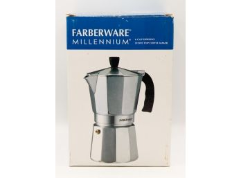 Farberware Millennium - 6 Cup Espresso - Stove Top Coffee Maker