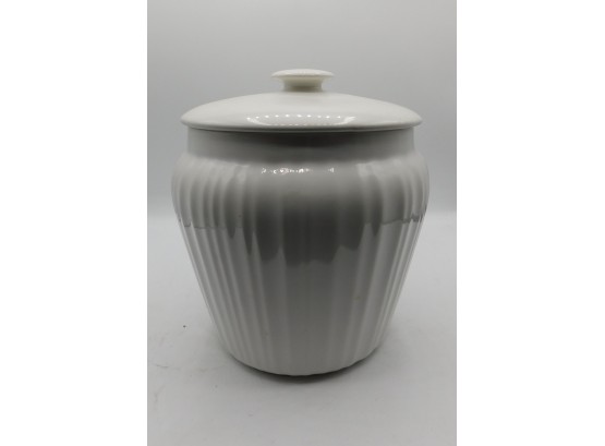 Corningware French White Cookie Jar/ Canister With Lid