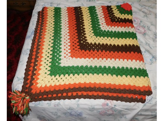 Stylish Hand-woven Afghan Blanket