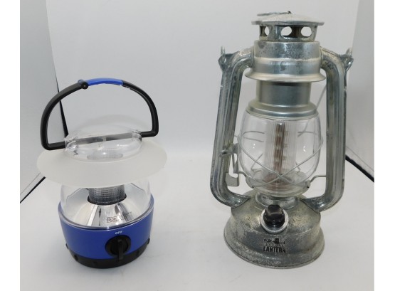 Old Brooklyn LED Lantern With Dorcy LED  Lantern Battery Operated