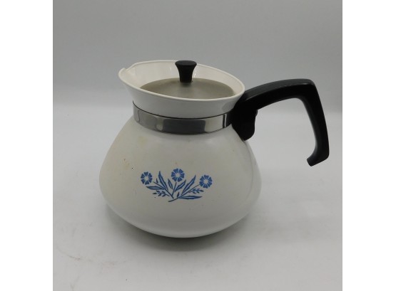 Vintage Blue Flower Corningware 6 Cup Tea Pot