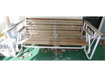 Outdoor Glider/Swing Bench With Cushions