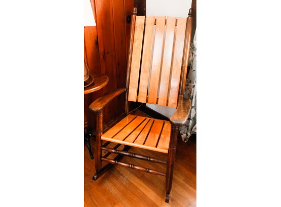 Sophisticated Wooden Rocking Chair - L19' X H48' X D42'