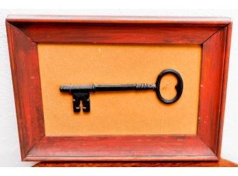 Framed Cast Iron Key -