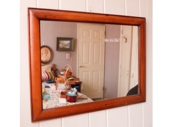 Beautiful Wood Framed Mirror - L32' X H24'