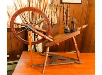 Antique Spindle - WDCC Disney Classics Sleeping Beauty Wooden Spinning Wheel - L36' X H31' X D17'