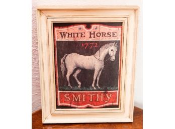 The White Horse Tavern Wood Sign 1772 Vintage