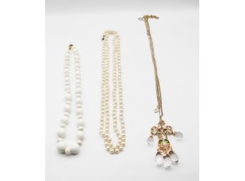 3 Beautiful Necklaces - Costume Jewelry