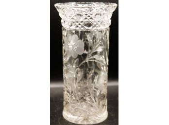 Beautiful Cut Glass Floral Vase
