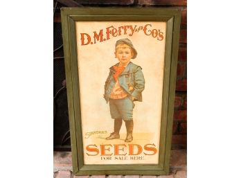 DM Ferry Seed Co Vintage Advertising Poster - L16' X H28'