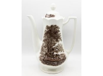 Royal Stafferdshire - Romantic England - Iron Stone Tea Pot W/ Top