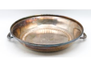 Beautiful Silver-plated Serving Bowl W/ 2 Handles