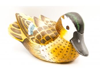 Life Sized Wooden Decoy Duck
