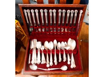 'old Company Plate' Set Of Silver Plated Cutlery - Serving Of 10