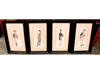 Lot Of 4 US Army Uniform Paintings - L9' X H13'