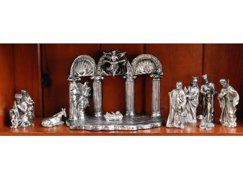 International Silver Company - Silver-plated Nativity Scene - Damage Photographed
