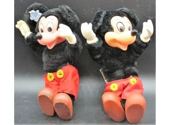 Vintage Disney Applause Mickey  8' Plush Dolls