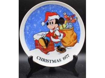 Walt Disney's 1977 Christmas Collectors Plate 'Twas The Night Before Christmas' Schmid W/ Original Box