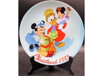 The Disney Collection Christmas 1983 'scrooge's Christmas Surprise' Fifth Limited Edition Plate
