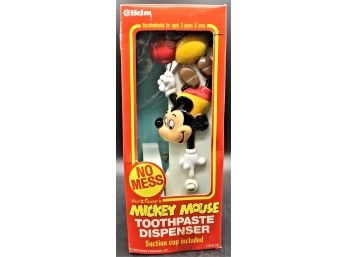 Walt Disney's Mickey Mouse Toothpaste Dispenser By Helm W/ Original Box
