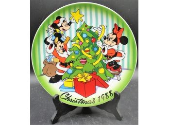The Disney Collection Christmas 1988 'the Tree Trimming' Limited Edition Plate
