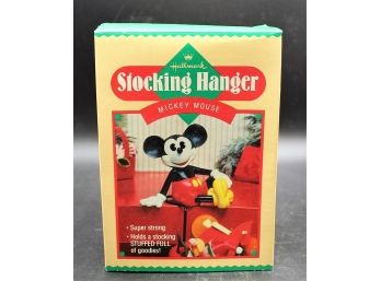 Hallmark Mickey Mouse Stocking Hanger W/ Original Box
