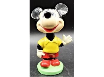 Vintage Mickey Mouse BobbleHead Made In Japan Walt Disney Productions Chalkware