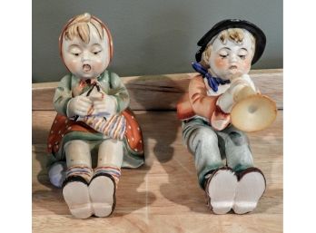 Ceramic Boy & Girl Set Of 2 Figurines