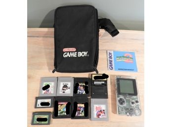 Nintendo Gameboy Model # MGB-001 With 9 Gameboy Games