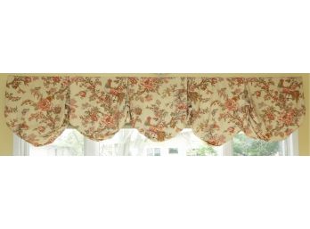 Valance With Floral, Rooster Printed Design