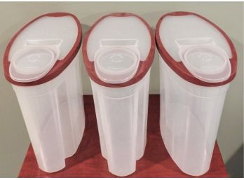 Rubbermaid Plastic Containers Set Of 3 With Lids