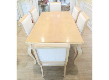 Thomasville Oak Wood Dining Room Table & Chairs