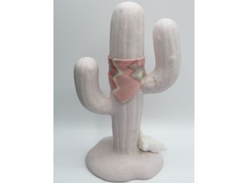 Pink Ceramic Cactus Table Decor
