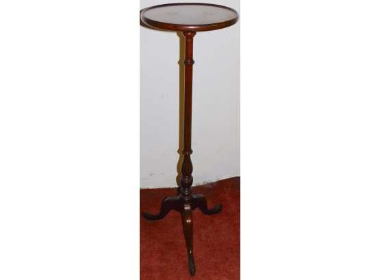 Lovely Tall Cherry Wood Plant Stand Tripod Pedestial Table