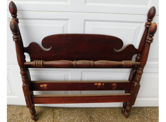 Mahogany Twin Bed Frame With Wheels