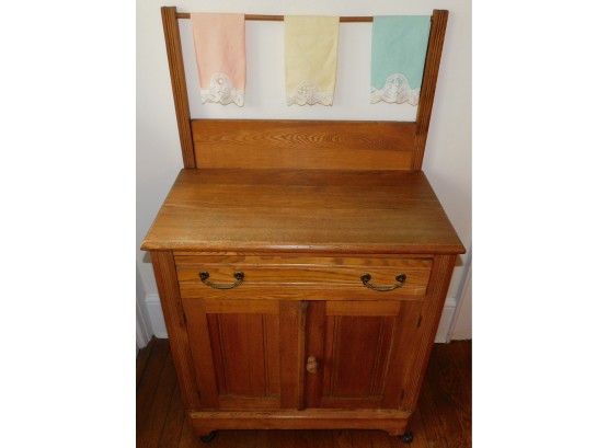 Antique Washstand With Doors