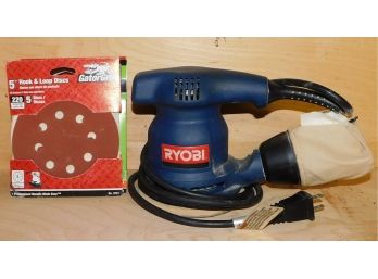 RS241 Ryobi Sander With Replacement Sand Paper Disks