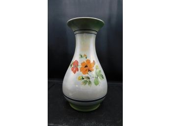 Hand-painted Iridescent Glass Vase