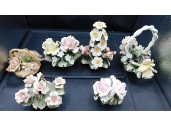 Assorted Lot Of Vintage Fine Bone China Flowers