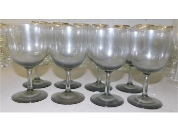 Lot Of Colored Wine Glasses