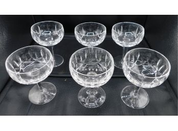 Lovely Set Of Waterford Crystal Champagne Glasses