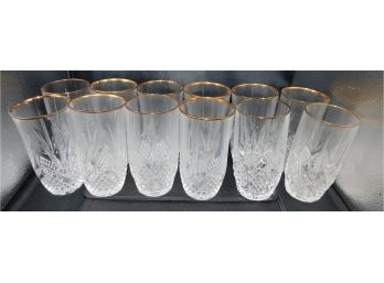Set Of Cut Glass Drinking Cups