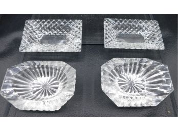 Assorted Cut Glass Jewelry Bowls