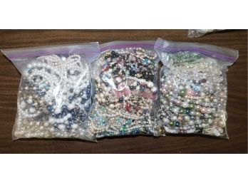 Large Assorted Lot Of Beaded Necklaces