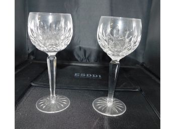Pair Of Waterford Crystal Wine Glasses