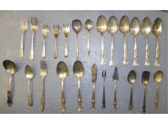 Assorted Lot Of WM Rogers Silver Plate Flatware