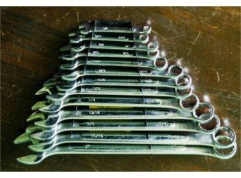 13 Piece Wrench Set W/ Rack - Made In Taiwan