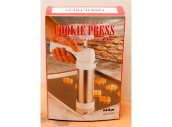 Professional Cookie Press And Decorating Set - Kuhn Rikon - Made In Switzerland
