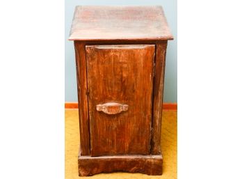 Vintage - Wooden End Table W/ Storage - L16' X H28' X D15'